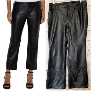 Liverpool Kennedy faux leather cropped pants